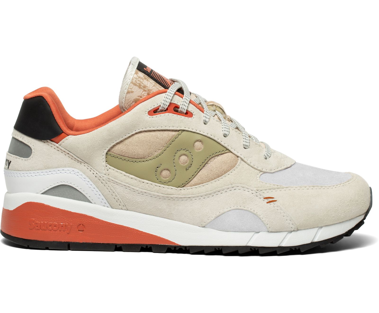 Men\'s Saucony Shadow 6000 Destination Unknown Originals Beige / Orange / Green | Singapore 439VRWD